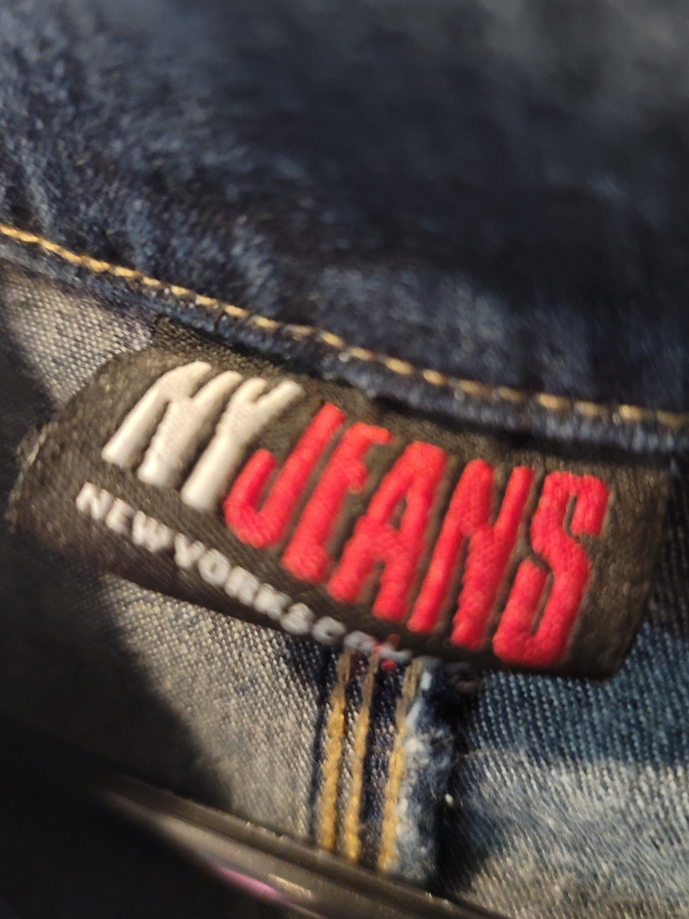 Women's Zip-Front Denim Jacket in Medium Blue - Picture 3 of 9